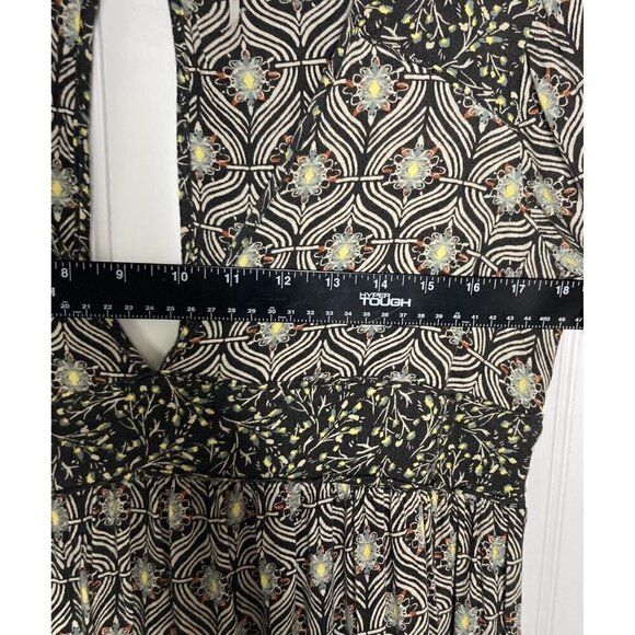 Free People Womens XS Boho Long Bell Sleeve Keyhole Button Back Bell Sleeve Top - Picture 12 of 15